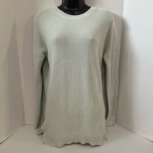 Magaschoni Silk Blend Crew Neck Pullover Casual Sweater Size S